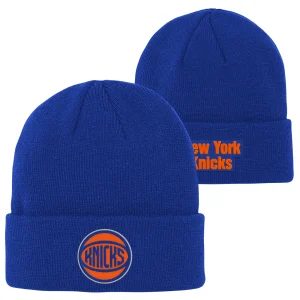 mode Tout neuf 🌟 Basket Ball Enfant New York Bonnet Enfant Outerstuff New York Knicks BLEU 🧨 9