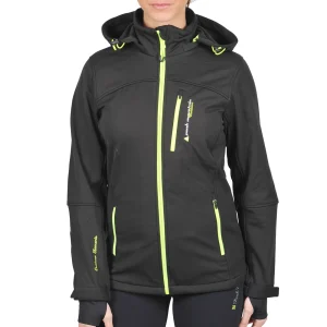 Meilleure affaire ✔️ Ski Alpin Fille Peak Mountain Peak Mountain – Blouson Softshell Fille 3/8 Ans Fanne-noir/jaune NOIR ✔️ Pas Cher soldes France 12