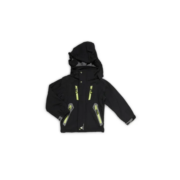 Meilleure affaire 🔥 Ski Garçon Peak Mountain Veste Softshell Enfant Peak Mountain Ecilo NOIR 🧨 prix pas cher 1