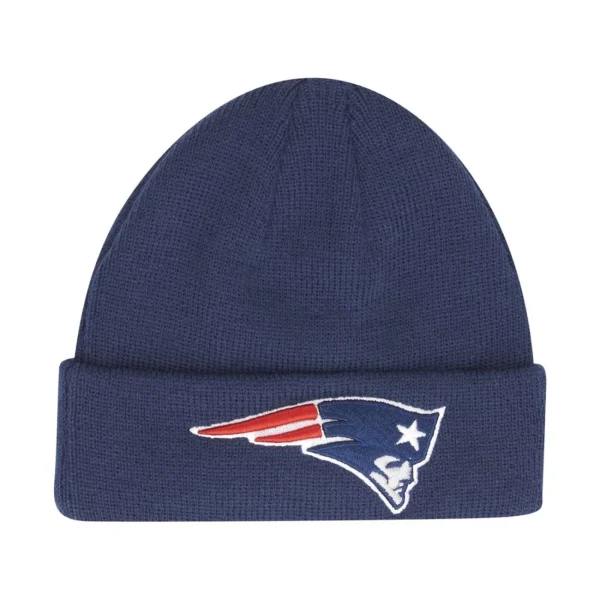 boutique en ligne Meilleure vente 🎁 Mode- Lifestyle Garçon New Era New Era Enfant Bonnet D’hiver Beanie New England Patriots BLEU 🧨 3