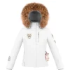 mode Tout neuf ⌛ Ski Fille Poivre Blanc Veste De Ski Poivre Blanc 0802 Fancy White Fille BLANC 😍 22