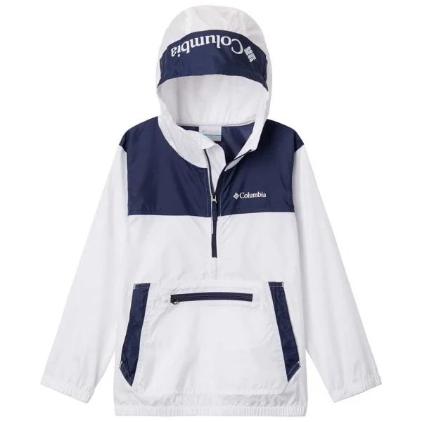 Livraison internationale Bon marché 🧨 Montagne Enfant Columbia Columbia Bloomingport Windbreaker BLANC 🔔 1