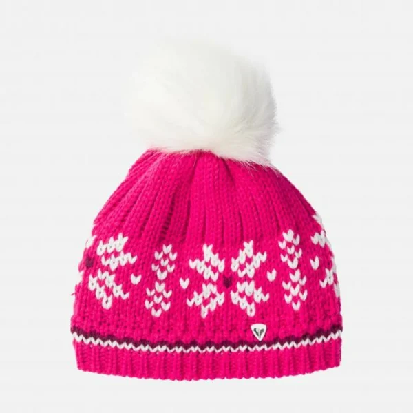 dernière tendance Promo 🧨 Ski Enfant Rossignol Bonnet Enfant Rossignol L3 Tara Fur ROSE 💯 1