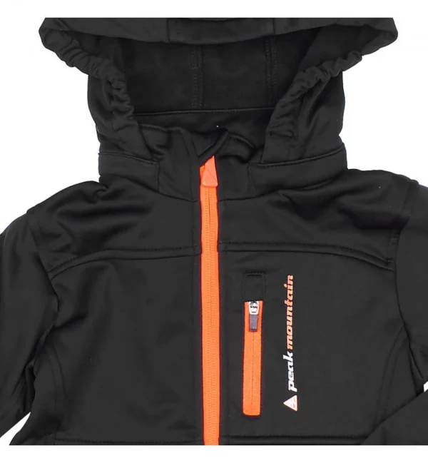 Protections acheteurs Top 10 ⭐ Ski Alpin Garçon Peak Mountain Peak Mountain – Blouson Softshell Garçon Ecanne1016-noir/orange NOIR ❤️ 6