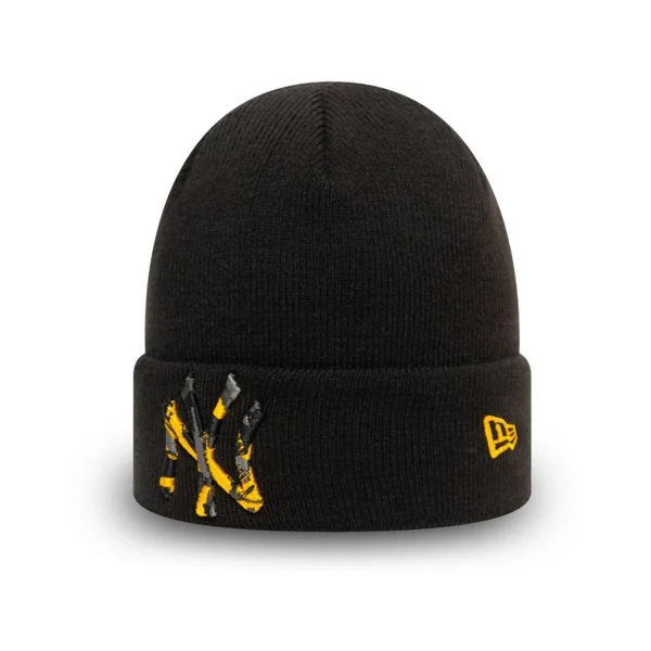 Meilleur prix 🔔 Mode- Lifestyle Garçon New Era New Era Knit Enfant Beanie D’hiver – Camo Infill Ny Yankees NOIR 🤩 site pas cher 1