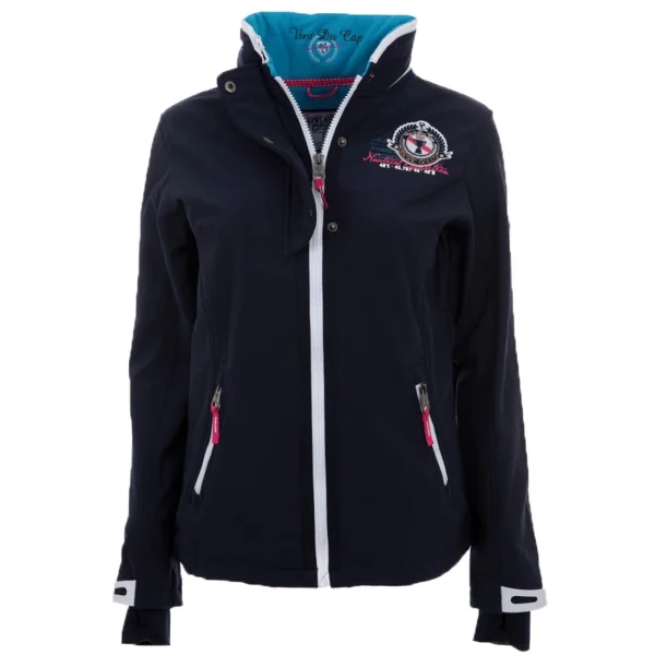 boutique pas cher Coupon 😍 Ski Alpin Fille Vent Du Cap Vent Du Cap – Blouson Softshell Fille Gadji-marine BLEU 👏 7