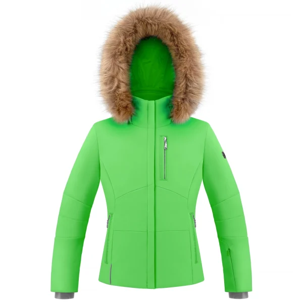 REMISE allant jusqu. Offres 👍 Ski Fille Poivre Blanc Veste Active Stretch Poivre Blanc 0802 Fizz Green Fille VERT ⌛ 1