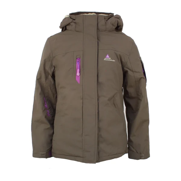 Promo 🤩 Ski Alpin Fille Peak Mountain Peak Mountain Parka De Ski Fille Gadika Taupe BEIGE 🥰 vente en ligne 1