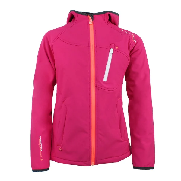 Authenticité garantie Remise ⭐ Ski Alpin Fille Peak Mountain Peak Mountain – Blouson Softshell Fille 3/8 Ans Fanso-fushia ROSE 🥰 3