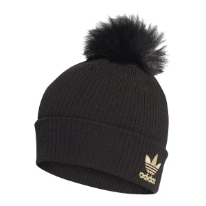 Nouveau 😀 Mode- Lifestyle Femme Adidas Bonnet Femme Adidas Originals Faux Fur Pompom NOIR 😀 Prix très abordable 10