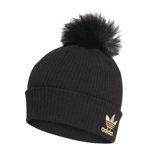 Nouveau 😀 Mode- Lifestyle Femme Adidas Bonnet Femme Adidas Originals Faux Fur Pompom NOIR 😀 Prix très abordable 14