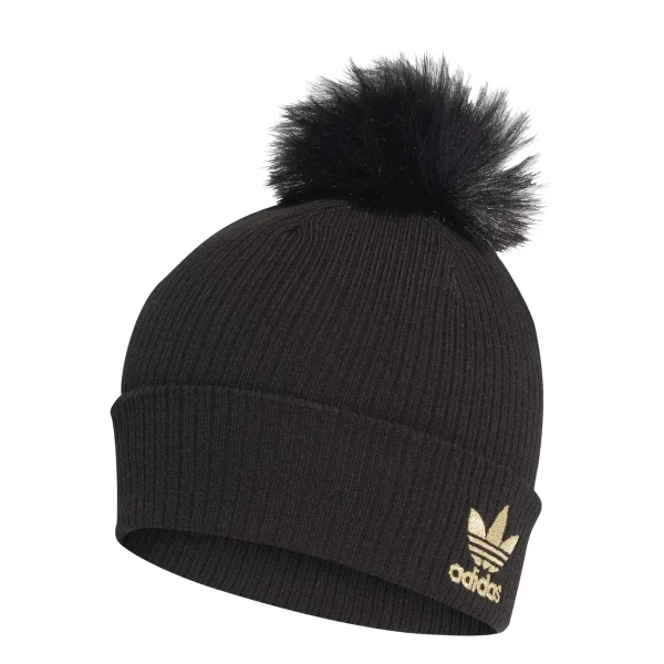 Nouveau 😀 Mode- Lifestyle Femme Adidas Bonnet Femme Adidas Originals Faux Fur Pompom NOIR 😀 Prix très abordable 4