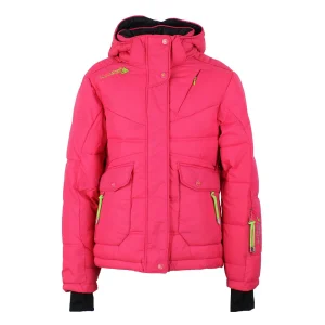 Protections acheteurs Remise 🛒 Ski Alpin Fille Peak Mountain Peak Mountain Doudoune De Ski Gannecy Framboise ROSE 💯 18